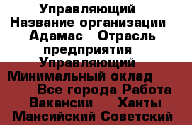 Управляющий › Название организации ­ Адамас › Отрасль предприятия ­ Управляющий › Минимальный оклад ­ 40 000 - Все города Работа » Вакансии   . Ханты-Мансийский,Советский г.